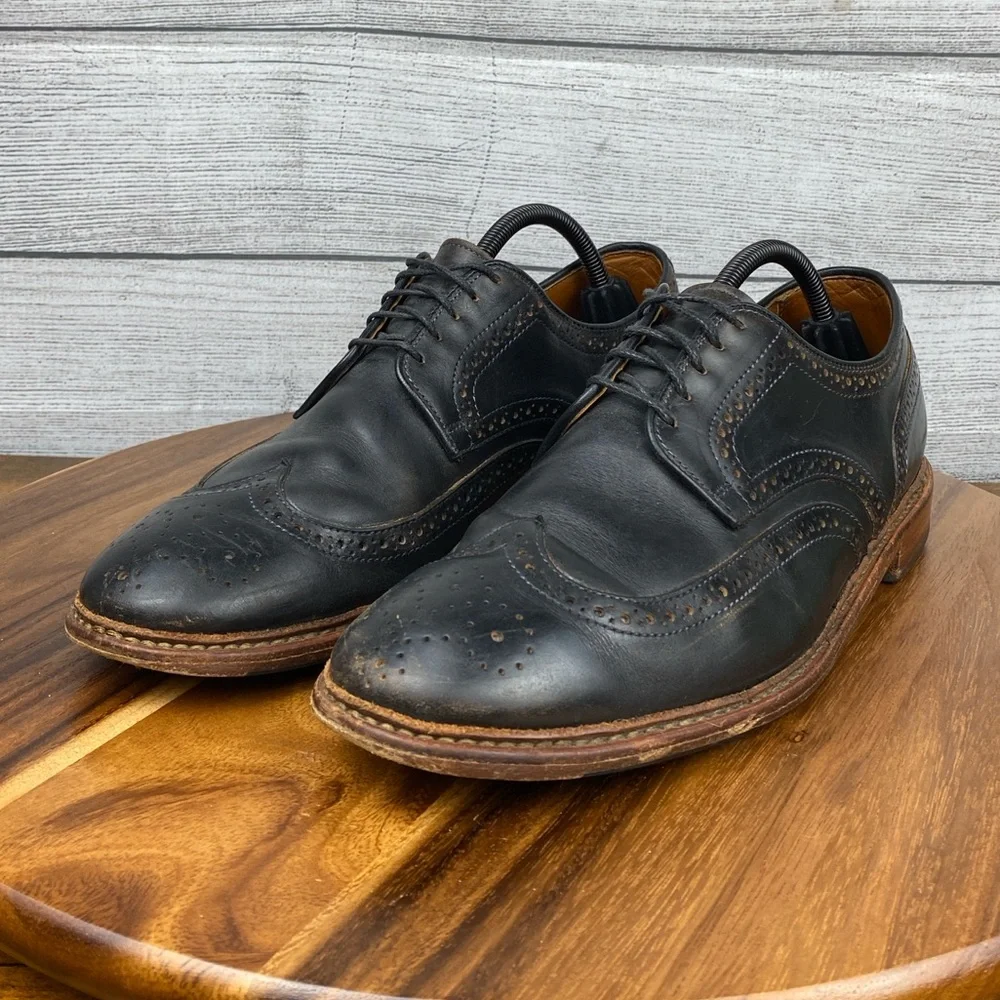 Allen Edmonds Alumnus Wingtip Oxford Black Leather Men’s Shoe Size 10